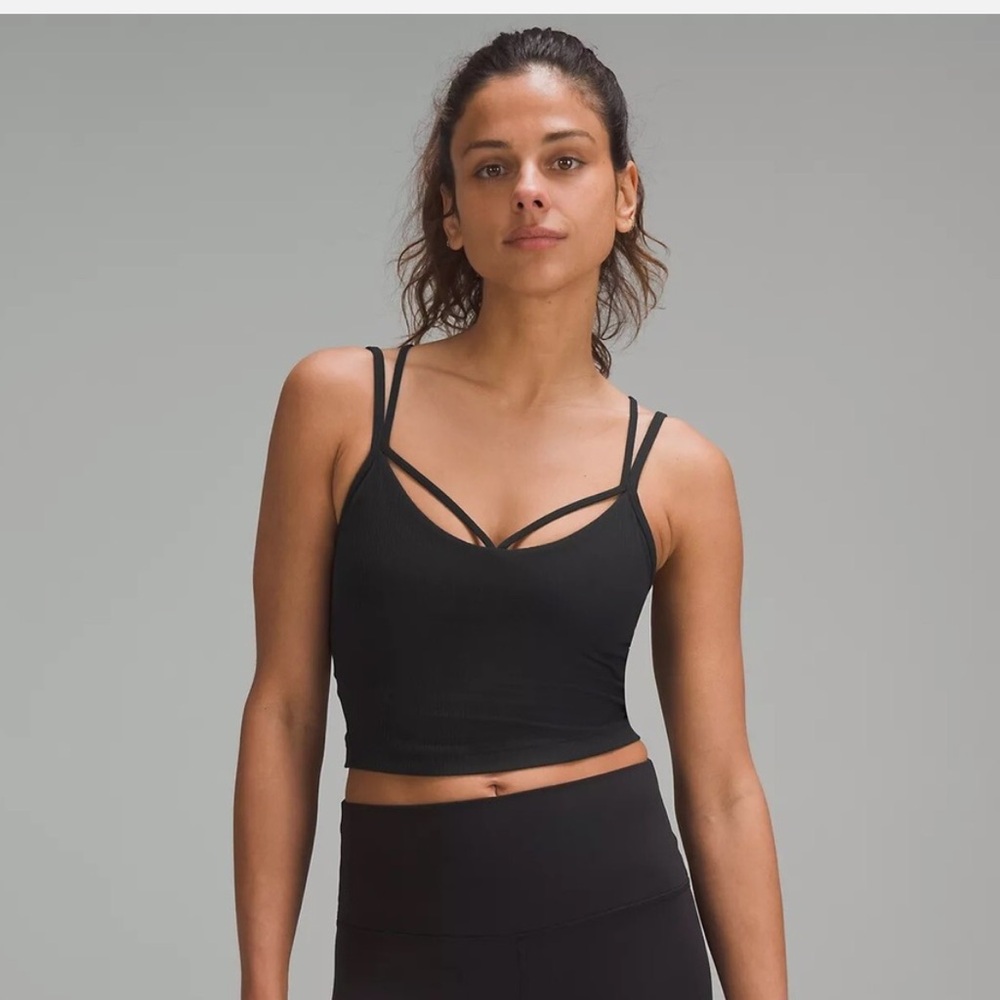 Lululemon - Ribbed Strappy Crop Tank Top - size 6